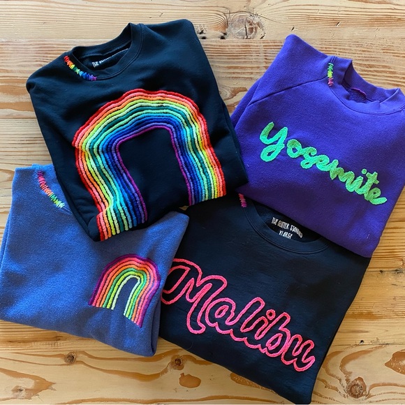 Vintage Yosemite Hand Embroidered Sweat Shirt - Picture 5 of 6